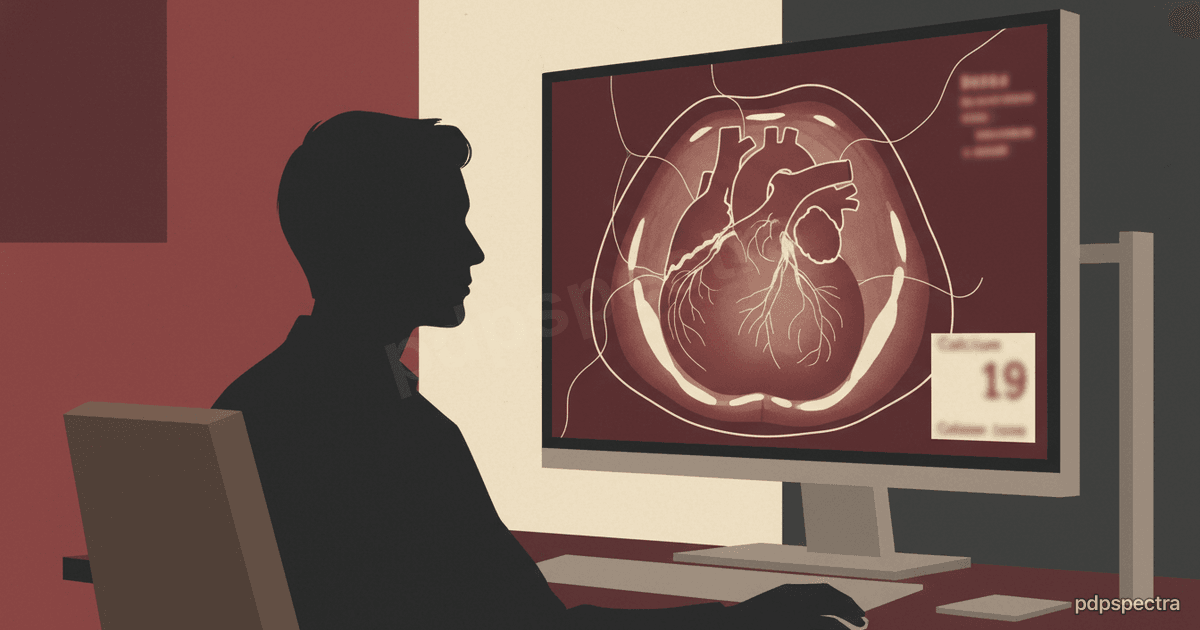 Clinician reviewing cardiac CT