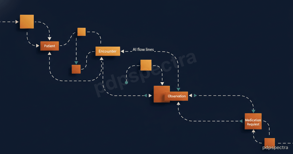 FHIR resource diagram with AI flow