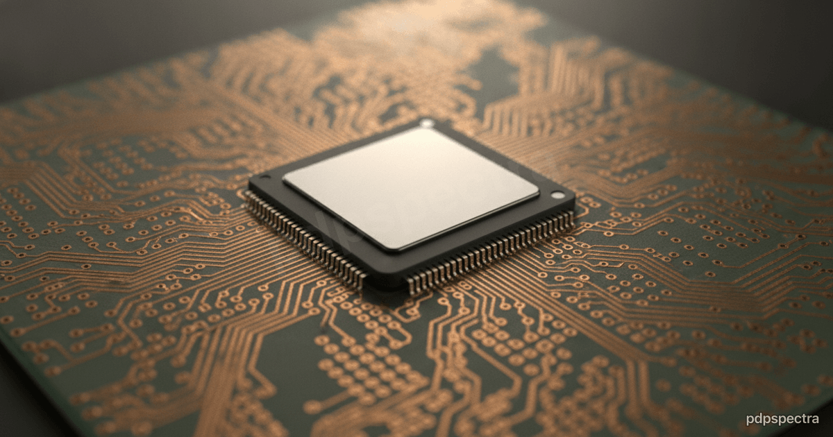 Dense copper interconnect traces leading to a single processor package