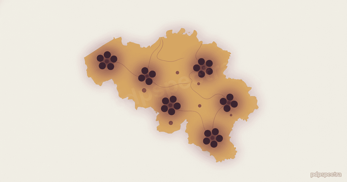 Belgium workforce map