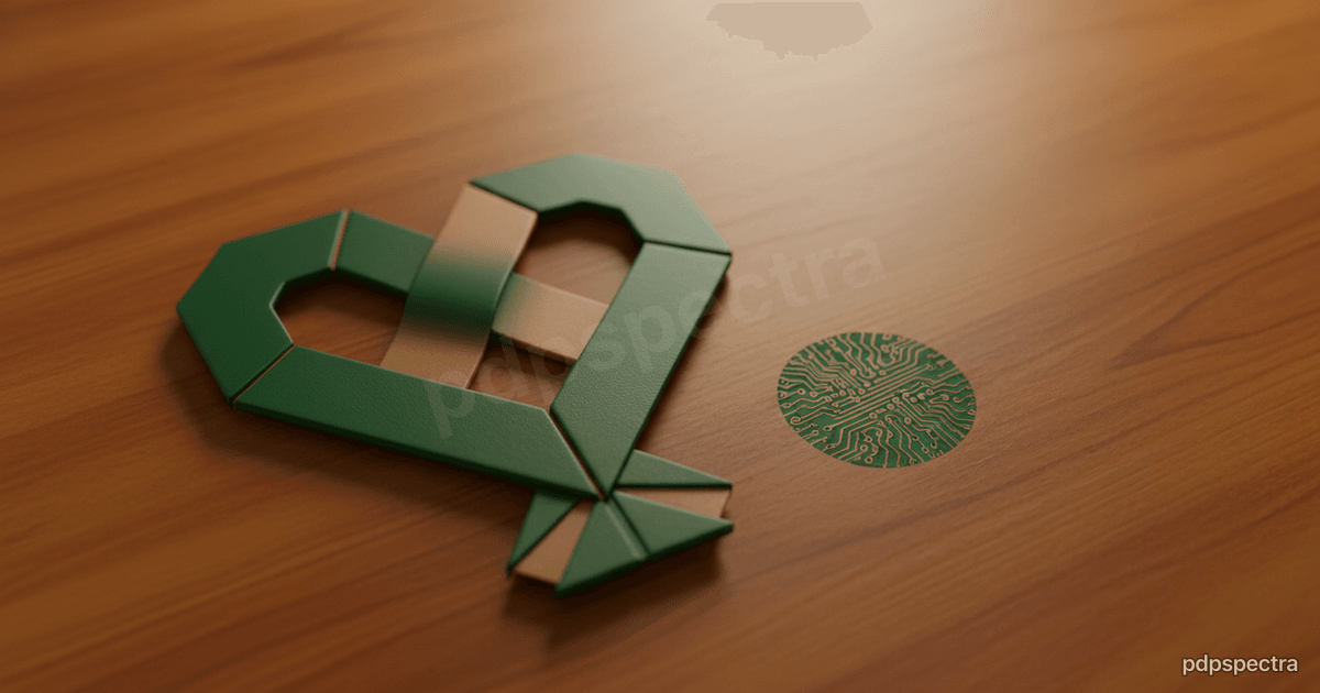 Ghanaian Adinkra Sankofa motif over a circuit pattern