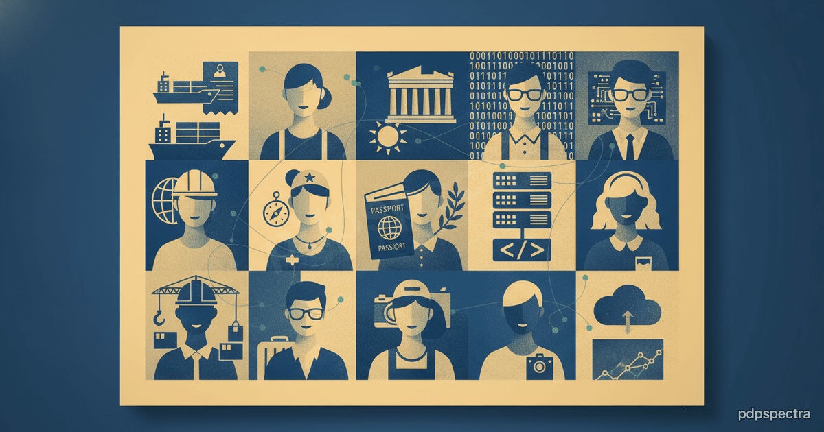 Athens Piraeus and Thessaloniki AI workforce mosaic