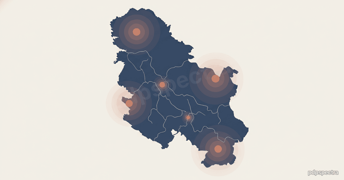 Serbia workforce map