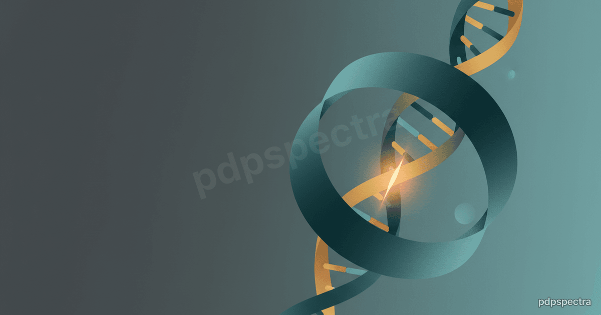 Cas9 protein binding a DNA target with PAM site highlighted