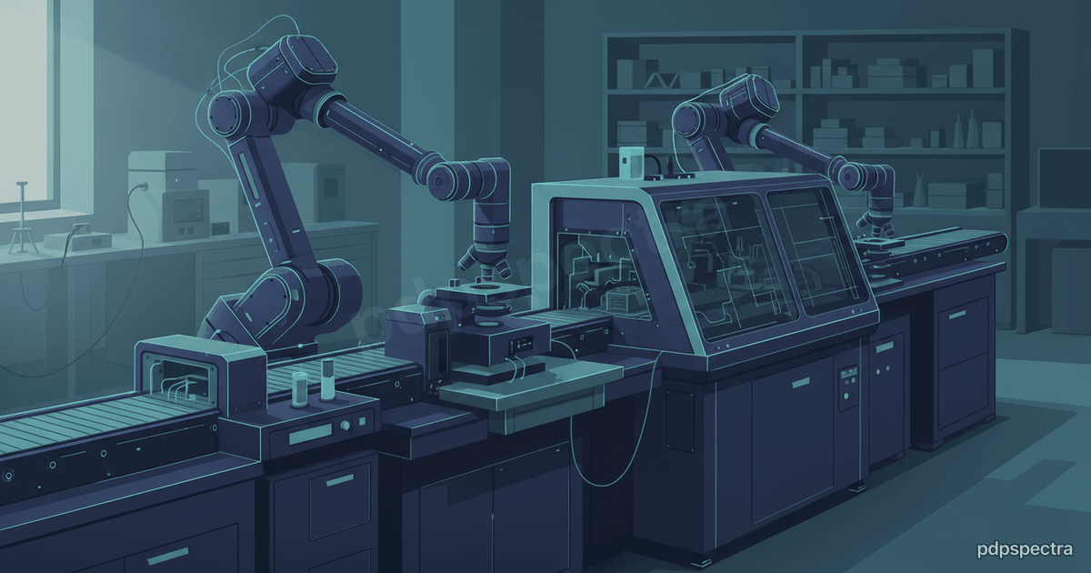 High-throughput phenotypic screening robot in a research lab