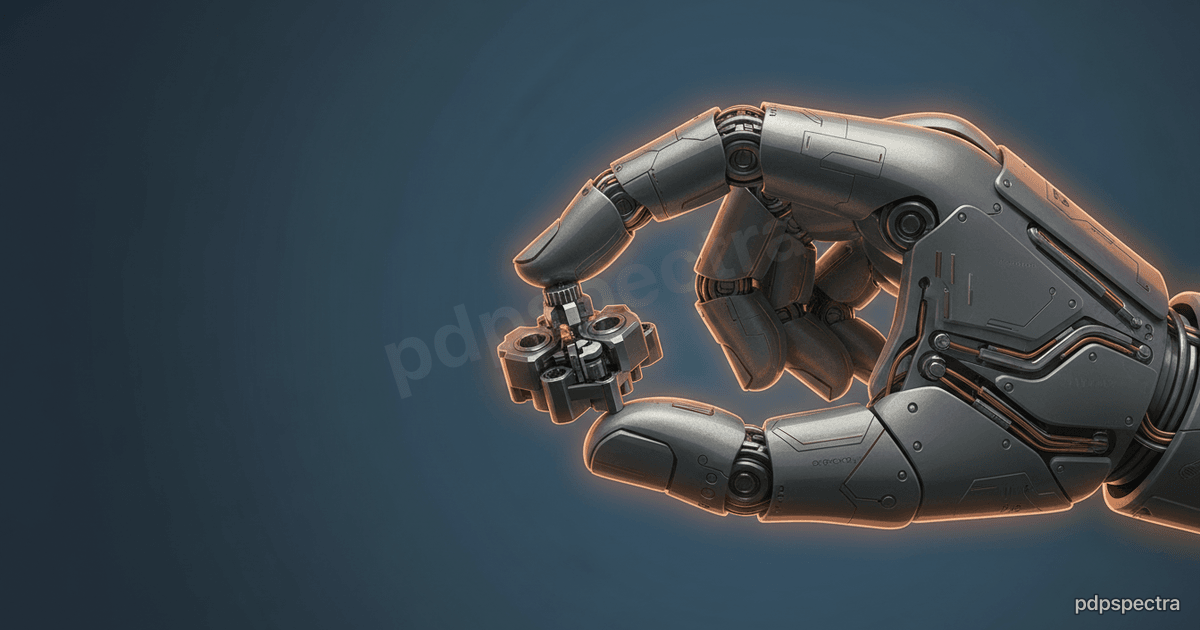 Robotic hand close-up