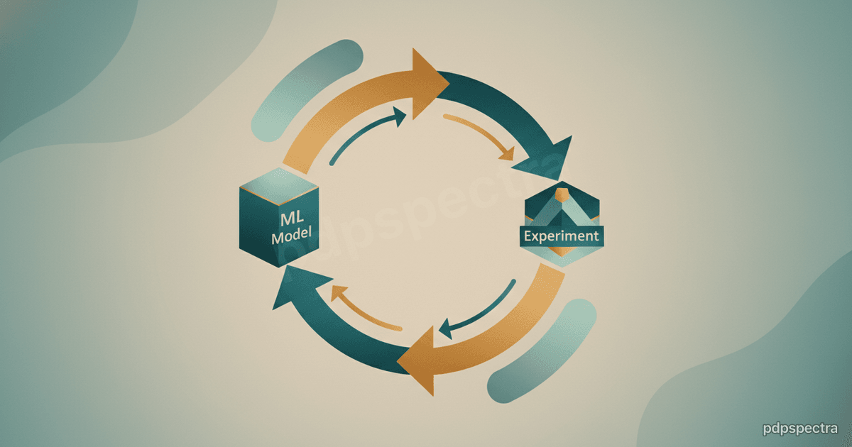 Self-driving lab closed-loop cycle with ML model and experiment iteration
