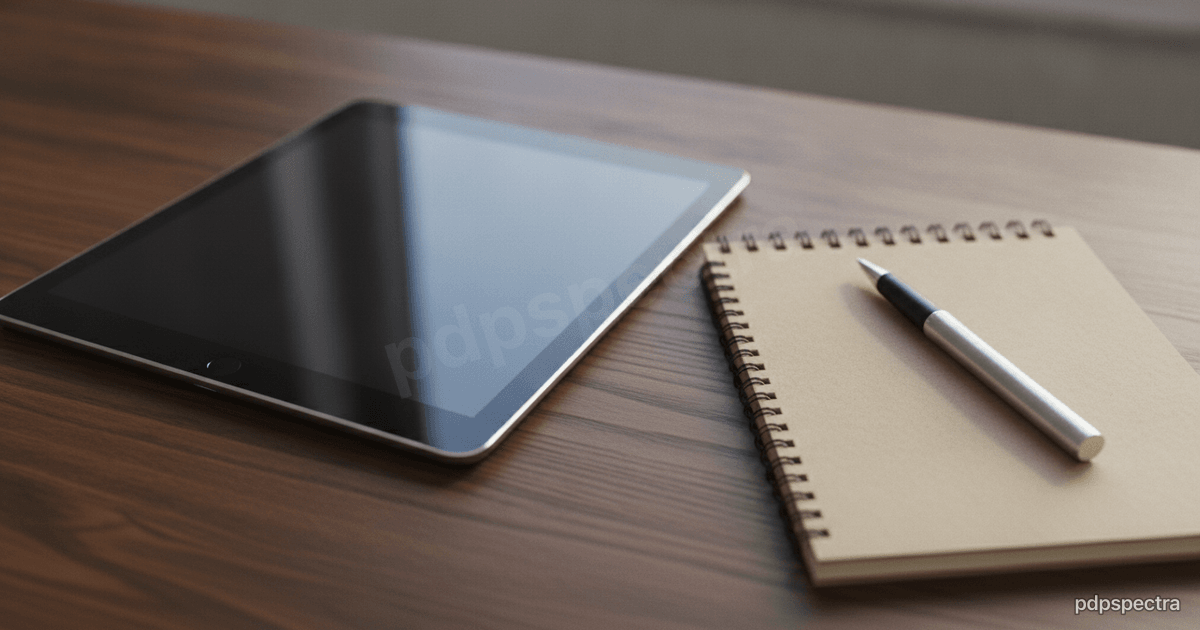 An overhead view of a notebook page covered in pencil working and diagrams
