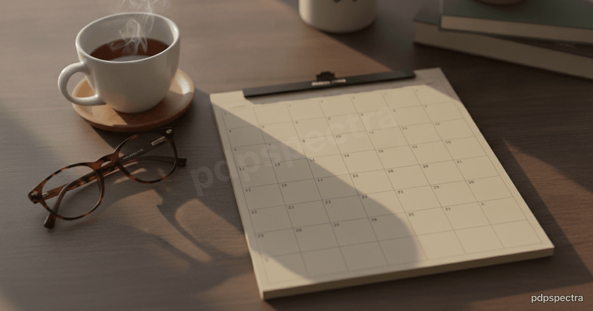 Two phones showing calendar interfaces side by side